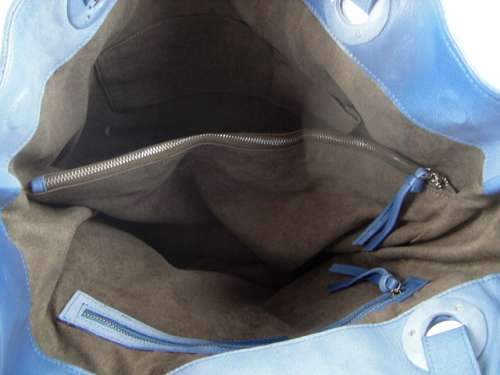 Bottega lambskin bag 9600 double blue - Click Image to Close